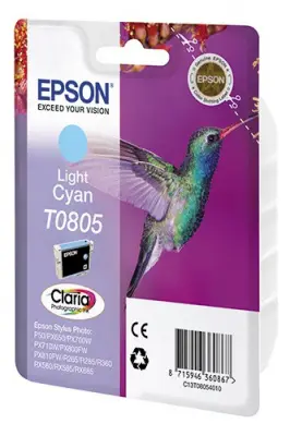 Картридж струйный Epson T0805 C13T08054011 светло-голубой (330стр.) (7.4мл) для Epson P50/PX660