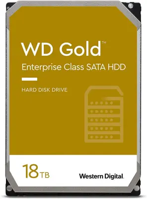 18TB WD Gold  (WD181KRYZ) {SATA III 6 Gb/s, 7200 rpm, 512Mb buffer}