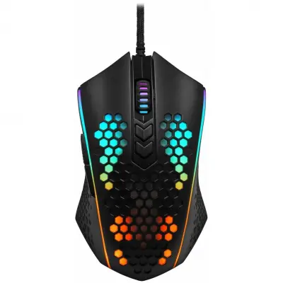 Проводная игровая мышь Memeanlion honeycomb Оптика, RGB, 12400 DPI, Легкая Redragon