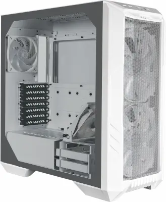 Корпус Cooler Master HAF500 белый без БП ATX 4x120mm 4x140mm 4x200mm 2xUSB3.0 audio bott PSU