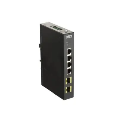 D-Link DIS-100G-6S/A2A Промышленный неуправляемый коммутатор с 4 портами 10/100/1000Base-T и 2 портами 1000Base-X SFP