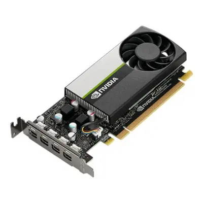 PNY NVIDIA QUADRO T1000, VCNT1000BLK-1 4 GB GDDR6/128 bit, PCI Express 4.0 x16, 4x mDP [VCQT1000ATX+KITQUAD086-BLK] OEM