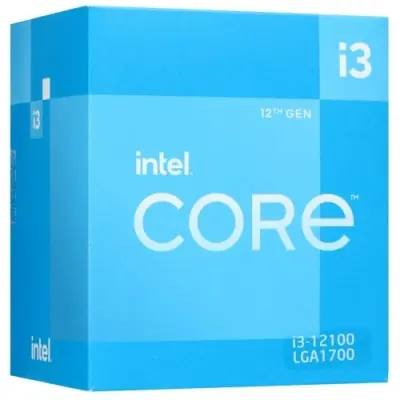 CPU Intel Core i3-12100 Alder Lake BOX {3.3 ГГц/ 4.3 ГГц в режиме Turbo, 12MB, Intel UHD Graphics 730, LGA1700}