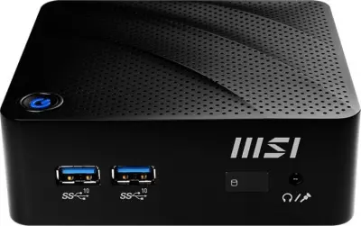 Неттоп MSI Cubi N JSL-042BRU slim Cel N4500 (1.1) UHDG noOS GbitEth WiFi BT 65W черный