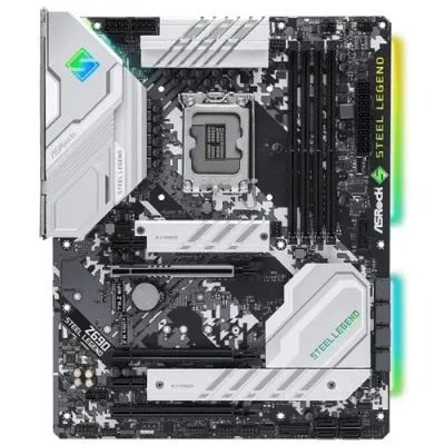 Asrock Z690 STEEL LEGEND {Soc-1700 Intel Z690 4xDDR4 ATX AC`97 8ch(7.1) 2.5Gg RAID+HDMI+DP}