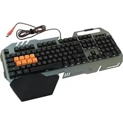 Клавиатура A-4Tech Bloody B418 black/Gray USB Multimedia Gamer LED (подставка для запястий) [326279]