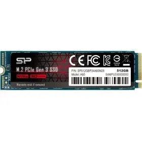 Silicon Power SSD 512Gb A80 SP512GBP34A80M28, M.2 2280, PCI-E x4, NVMe