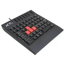 Клавиатура A-4Tech X7-G100 USB, 62 клавиши, USB, влагозащищенная, прорезиненые клавиши управления [511469]