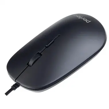 Perfeo мышь оптическая, "WAIST", 3 кн, DPI 1000, USB, чёрн.[PF_B4895]