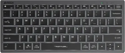 Клавиатура A4Tech Fstyler FX61 серый USB slim LED (FX61 GREY)