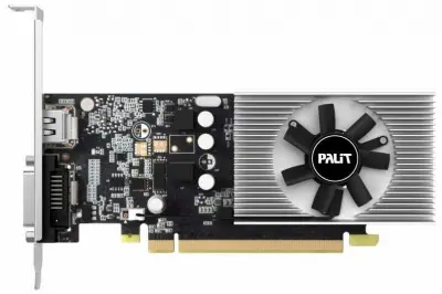 Видеокарта Palit PCI-E PA-GT1030 2GD4 NVIDIA GeForce GT 1030 2048Mb 64 DDR4 1151/2100 DVIx1 HDMIx1 HDCP Bulk low profile