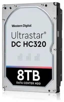 Жесткий диск WD SATA-III 8Tb 0B36404 HUS728T8TALE6L4 Ultrastar DC HC320 (7200rpm) 256Mb 3.5"