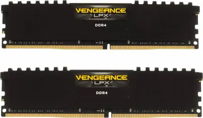 Память DDR4 2x8Gb 3000MHz Corsair CMK16GX4M2B3000C15 Vengeance LPX RTL PC4-24000 CL15 DIMM 288-pin 1.35В с радиатором Ret