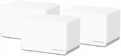Бесшовный Mesh роутер Mercusys Halo H70X(3-pack) AX1800 10/100/1000BASE-TX компл.:устройство/крепления/адаптер белый (упак.:3шт)