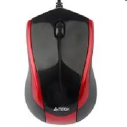 A-4Tech Мышь N-400-2 (черный+красн.) USB, 2+1 кл.-кн.,провод.мышь [603730]