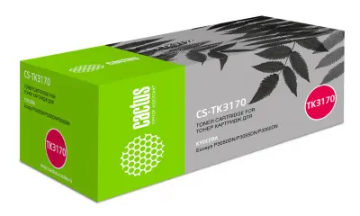 Картридж лазерный Cactus CS-TK3170 TK-3170 черный (15500стр.) для Kyocera Ecosys P3050dn/P3055dn/P3060dn
