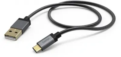 Кабель Hama 00173636 USB (m)-USB Type-C (m) 1.5м черный