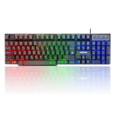 Defender Клавиатура Mayhem GK-360DL RU [45360] {Проводная игровая, RGB подсветка, 19 Anti-Ghost}