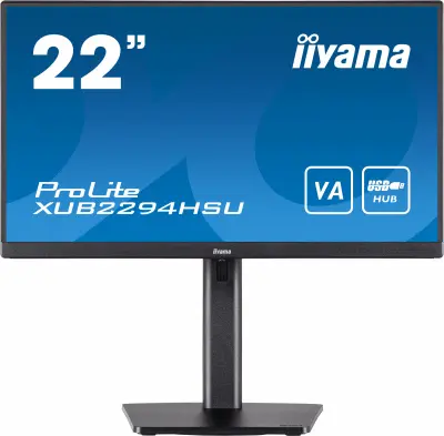 Монитор Iiyama 21.5" ProLite XUB2294HSU-B2 черный VA LED 1ms 16:9 HDMI M/M матовая HAS Piv 250cd 178гр/178гр 1920x1080 75Hz DP FHD USB 4.7кг