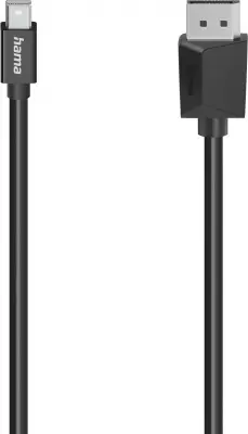 Кабель Hama H-200710 00200710 ver1.2 miniDisplayPort (m) DisplayPort (m) 1.5м черный коробка