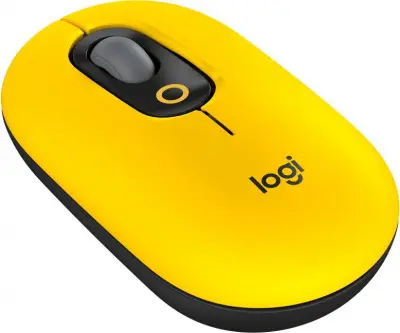 Мышь Logitech POP Mouse with emoji желтый/черный оптическая (4000dpi) беспроводная BT/Radio USB (4but)