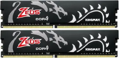 Память DDR4 2x8Gb 3200MHz Kingmax KM-LD4A-3200-16GDRT16 Zeus Dragon RTL Gaming PC4-25600 CL16 DIMM 288-pin 1.35В kit