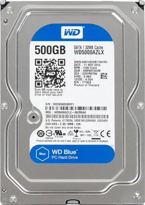 Жесткий диск WD Original SATA-III 500Gb WD5000AZLX Desktop Blue (7200rpm) 32Mb 3.5"