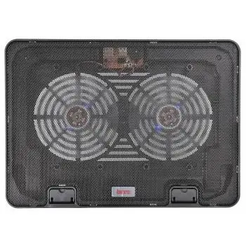 BURO Подставка для ноутбука 15.6"355x255x30mm 2xUSB 2x 140mmFAN 657г металлическая сетка/пластик черный (BU-LCP156-B214H)
