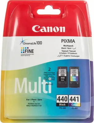 Картридж струйный Canon PG-440/CL-441 5219B005 черный/трехцветный x2упак. (180стр.) для Canon MG2140/MG3140