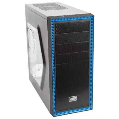 Deepcool TESSERACT SW, ATX, Black-Blue, Window, без БП