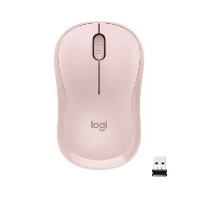 Мышь Logitech M221 SILENT розовый оптическая (1000dpi) silent беспроводная USB для ноутбука (3but)
