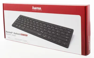 Клавиатура Hama KEY4ALL черный беспроводная BT slim Multimedia для ноутбука