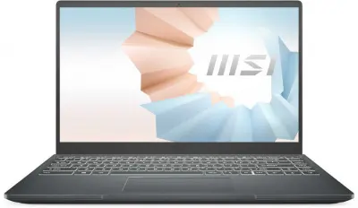 Ноутбук MSI Modern 14 B11MOU-452RU Core i5 1135G7/8Gb/SSD512Gb/Intel Iris Xe graphics/14"/IPS/FHD (1920x1080)/Windows 10/dk.grey/WiFi/BT/Cam