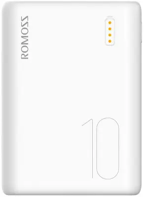 Мобильный аккумулятор Romoss Simple 10 10000mAh 1A 2xUSB белый