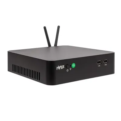 Hiper 61GFBDM12QI Неттоп M8 i5 11500/8Gb/SSD256Gb UHDG 630/DOS/черный