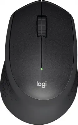 Мышь Logitech M330s черный оптическая (1000dpi) silent беспроводная USB (2but)