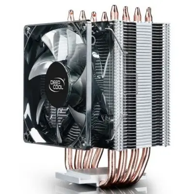 Кулер DEEPCOOL GAMMAXX C40 LGA20XX/1366/115X/AM4/AM3/+/AM2/+/FM2/+/FM1 (20шт/кор, TDP 130Вт, PWM, Fan 120mm, 4 тепл. трубки прямого контакта ) RET