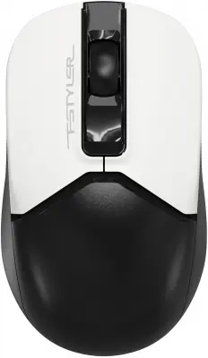 Мышь A4Tech Fstyler FB12S черный/белый оптическая (1200dpi) silent беспроводная BT/Radio USB (2but)