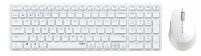 Клавиатура + мышь Rapoo 9700M WHITE клав:белый мышь:белый USB беспроводная Bluetooth/Радио slim Multimedia (14522)