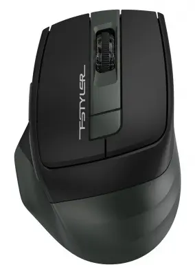 Мышь A4Tech Fstyler FB35 зеленый/черный оптическая (2000dpi) беспроводная BT/Radio USB для ноутбука (6but)