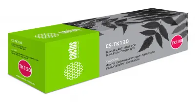 Картридж лазерный Cactus CS-TK130 TK-130 черный (7200стр.) для Kyocera Mita FS-1028MFP/1128MFP/1300D/1300DN/1350DN