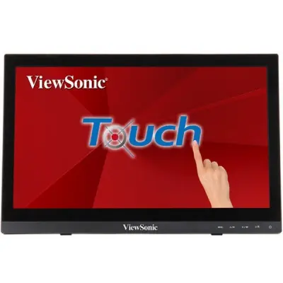 LCD ViewSonic 15.6" TD1630-3 черный Touch {TN 10-points touch 1366x768 12ms 90/65 190cd 500:1 D-sub HDMI Audio} [VS17495]