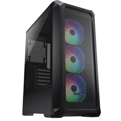 Cougar Archon 2 Mesh RGB Black, 3х120мм ARGB Fan, ARGB Fan Hub, без БП, черный, ATX