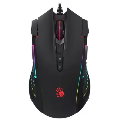 Мышь A4Tech Bloody J90s черный оптическая (8000dpi) USB (12but)