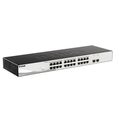 D-Link DGS-1210-26/F2A Настраиваемый коммутатор WebSmart с 24 портами 10/100/1000Base-T и 2 портами 1000Base-X SFP