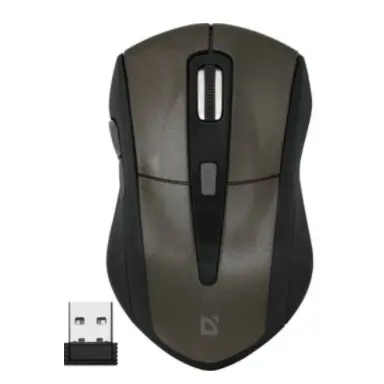 Defender Accura MM-965 коричневый,Беспроводная оптическая мышь, 6кнопок,800-1600dpi [52968]