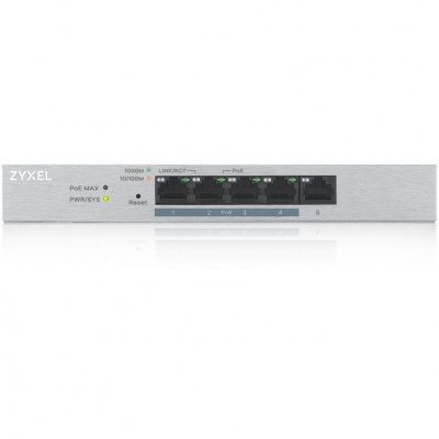 Коммутатор Zyxel GS1200-5HPV2-EU0101F 5G 4PoE+ 60W управляемый