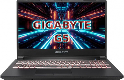 Ноутбук Gigabyte G5 GD-51RU123SD Core i5 11400H 16Gb SSD512Gb NVIDIA GeForce RTX 3050 4Gb 15.6" IPS FHD (1920x1080) Free DOS black WiFi BT Cam