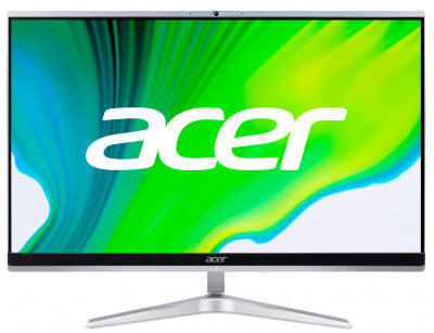 Моноблок Acer Aspire C24-1651 23.8" Full HD Touch i5 1135G7 (2.4) 8Gb 1Tb 5.4k SSD512Gb MX450 CR Eshell GbitEth WiFi BT 135W клавиатура мышь Cam серебристый 1920x1080