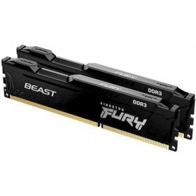 Kingston DRAM 8GB 1600MHz DDR3 CL10 DIMM (Kit of 2) FURY Beast Black KF316C10BBK2/8